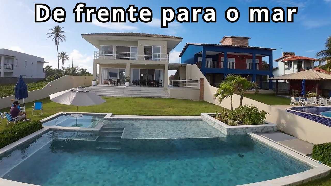 Frente praia e pé na areia, Barra do Jacuípe. R$ 3.500.000
