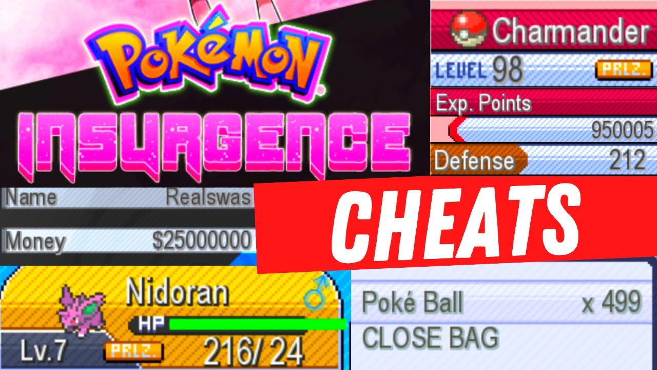 Использование Cheat Engine для Pokémon Insurgence