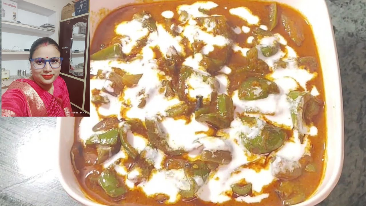क्रीमी और मसालेदार प्याज शिमला मिर्च की सब्जी बिल्कुल नए तरीके से | monikitchen 24 