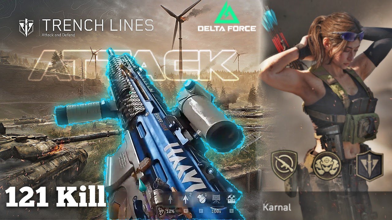121 Kill Trench Lines Attack Warfare - Luna | Delta Force