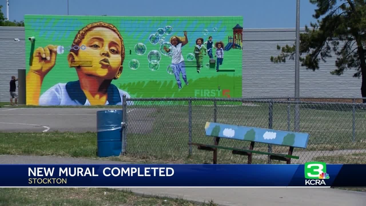New mural unveiled at Stockton park