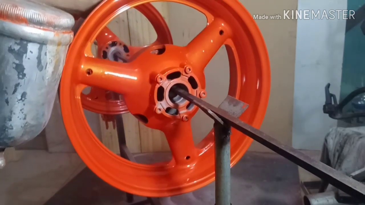 Cómo pintar aros de moto  (perlado)