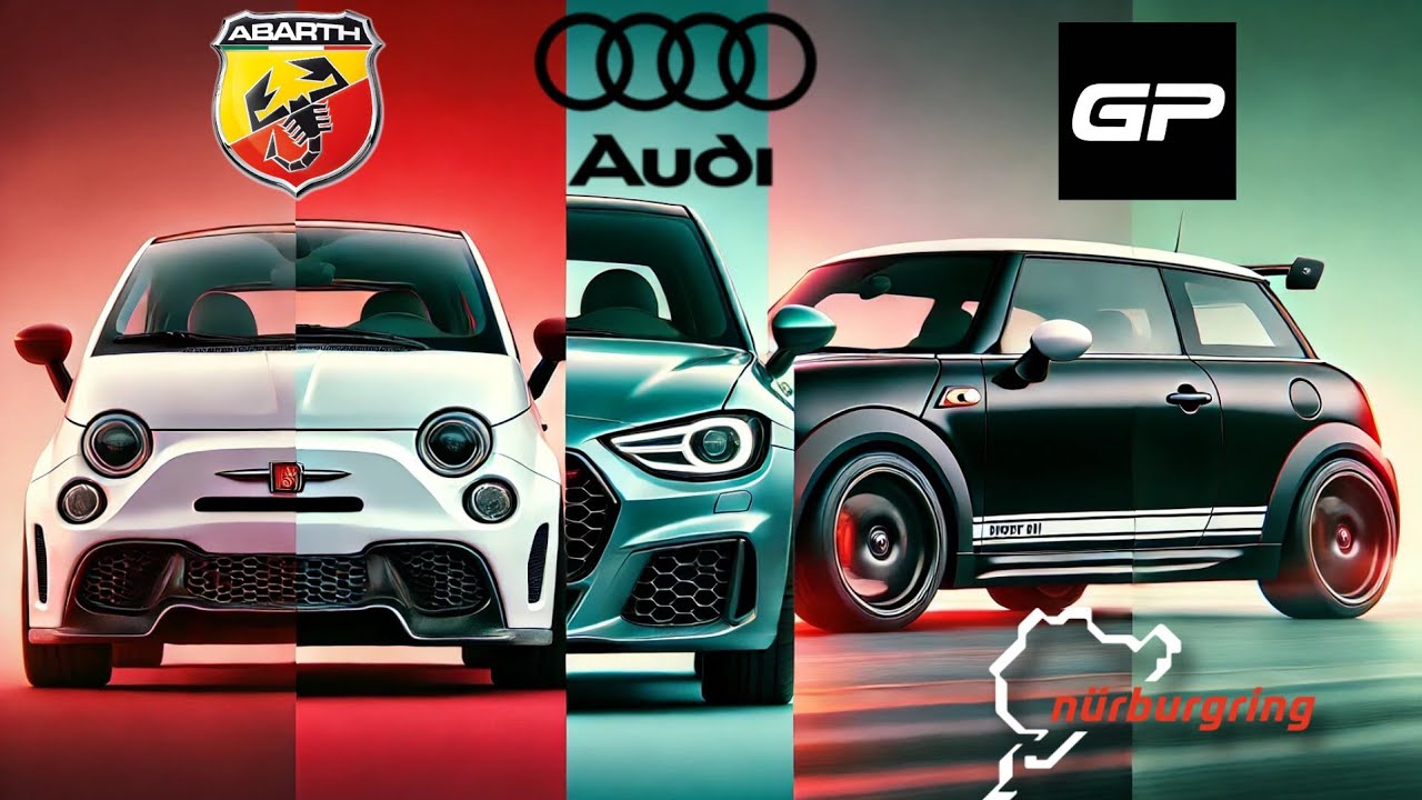 Abarth 595 🏎️🔥 Audi S1 Quattro 💨⚡ Mini JCW 🚗💥 Nordschleife! FWD vs. AWD 🚦🔥 4-Zylinder Turbo Power 🏁✨