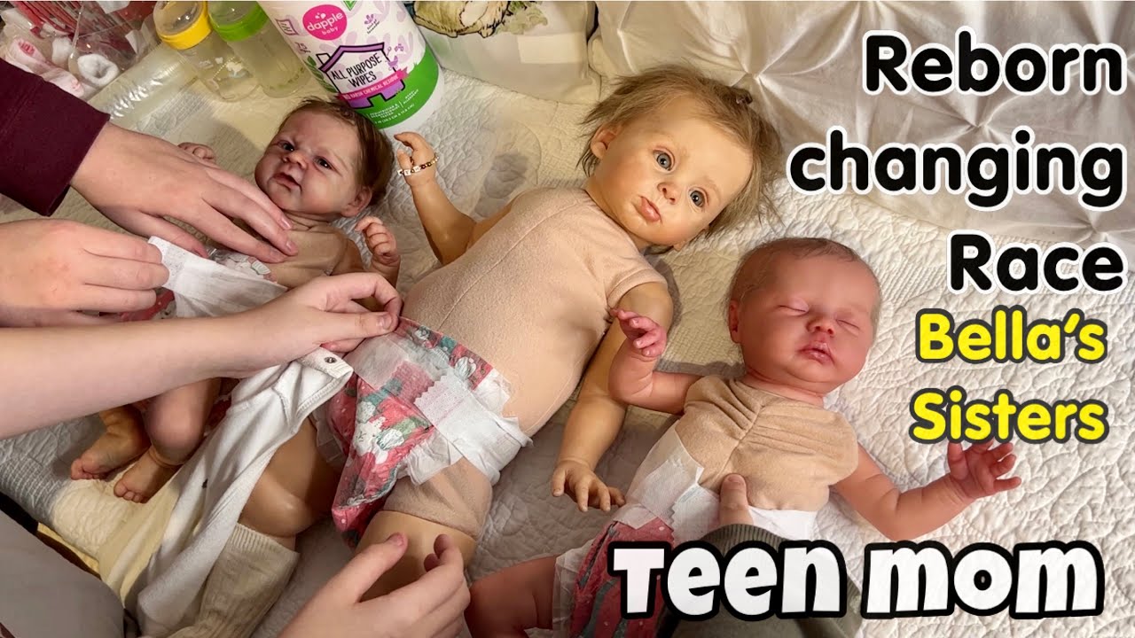 TEEN MOM CHALLENGE seeing if my daughters can care for a baby | fake babies | reborn video