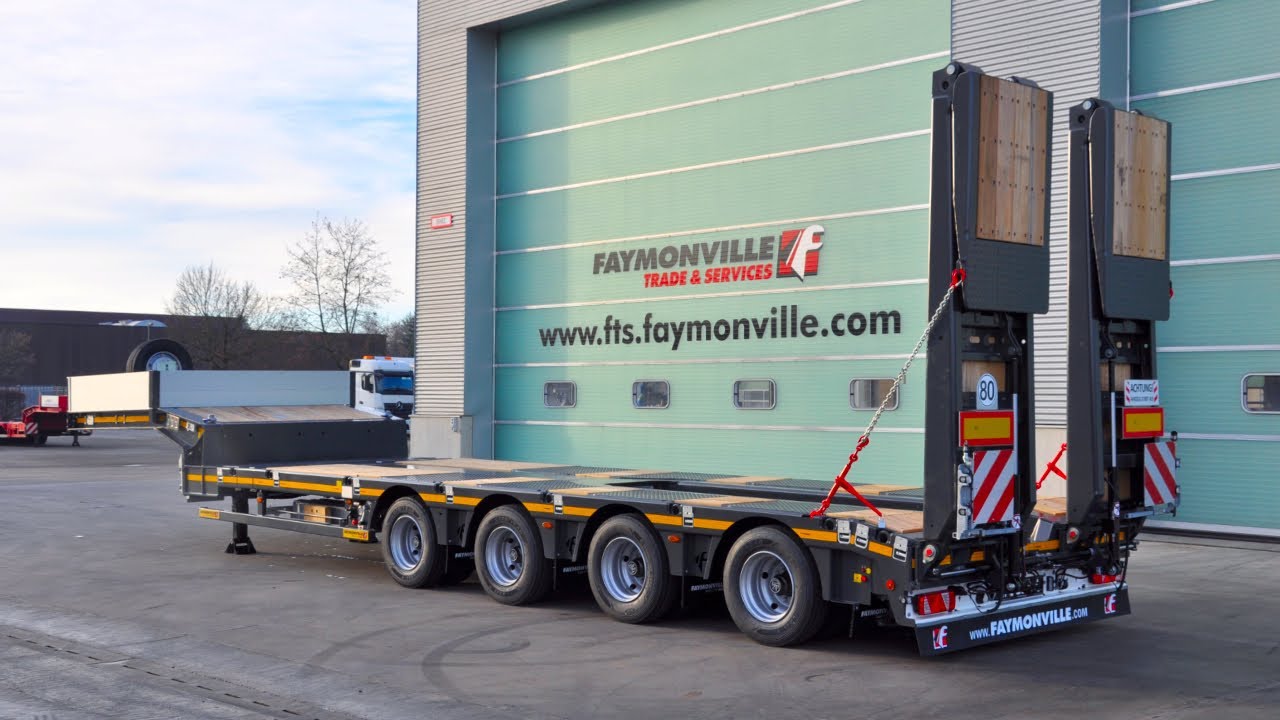 Faymonville - MultiMAX extendable semi-trailer with hydraulically steered 4-axles & air suspension