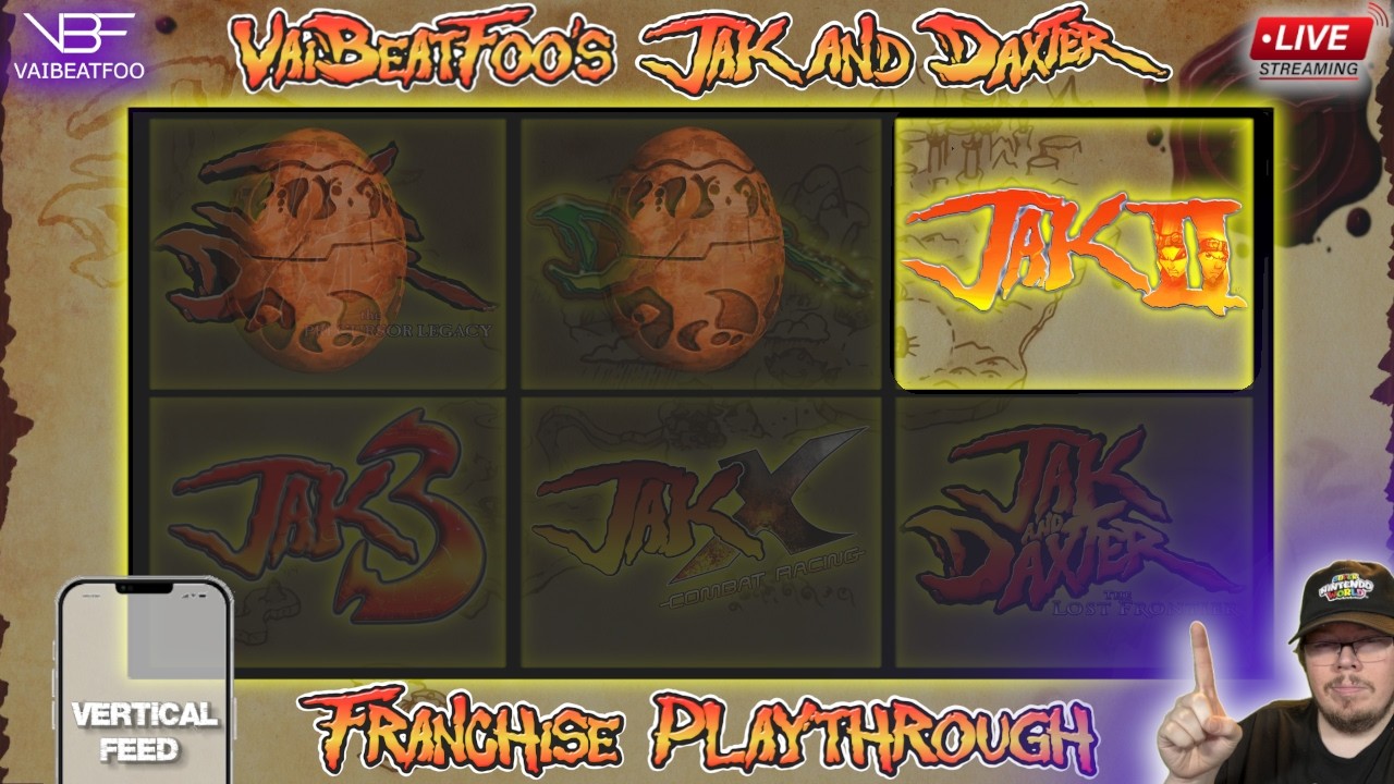 Jak and Daxter Franchise Playthrough Day 6! Jak II Day 3! Vertical Feed