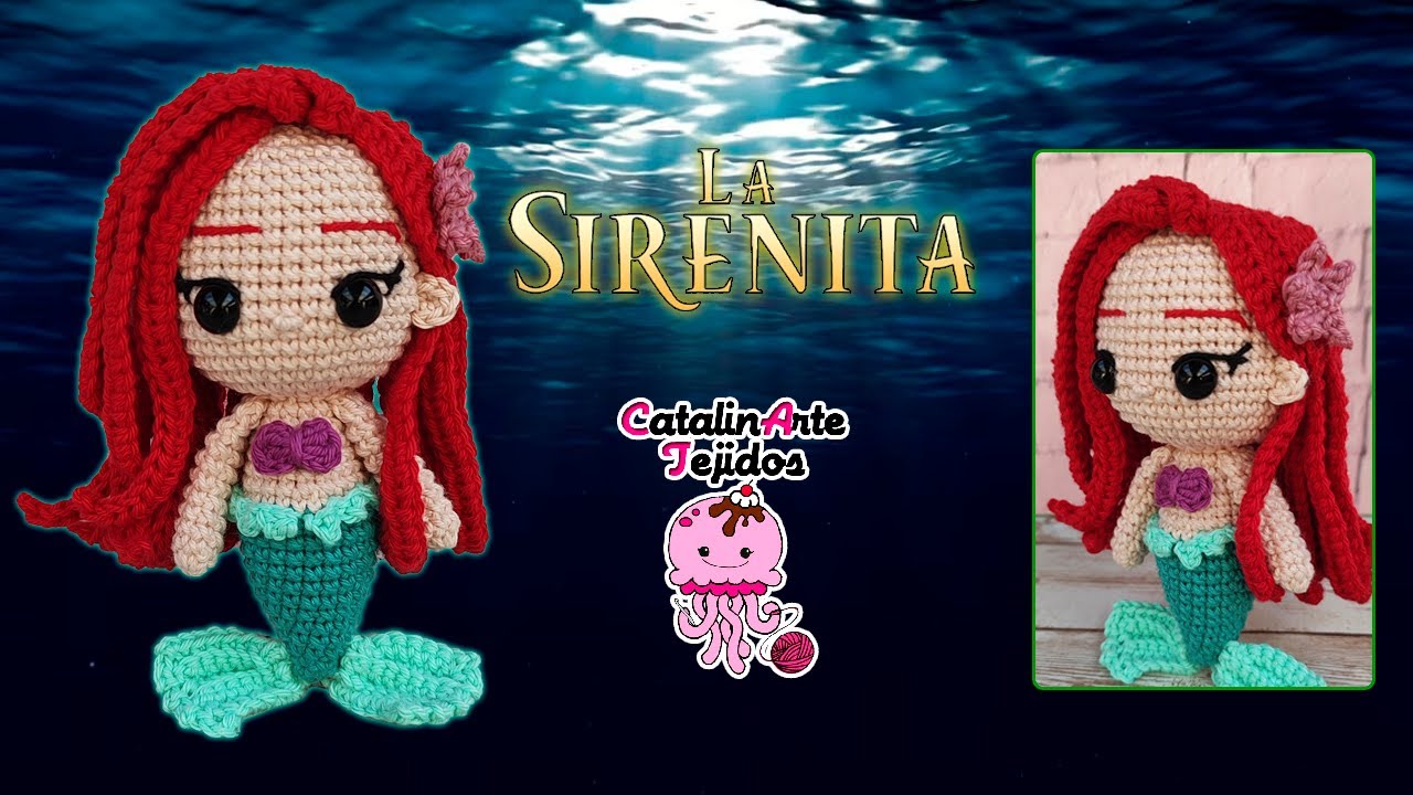 La sirenita amigurumi | CatalinArte Tejidos