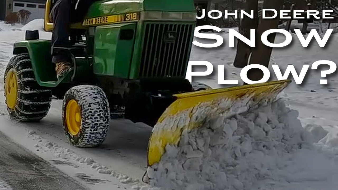 Will the John Deere 54 Blade Work as a Snow Plow?