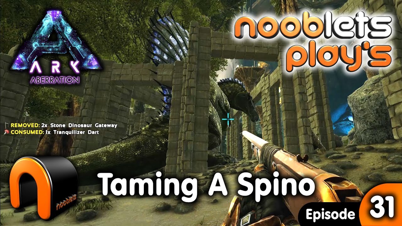 ARK Aberration TAMING A SPINO Nooblets Plays Ep31