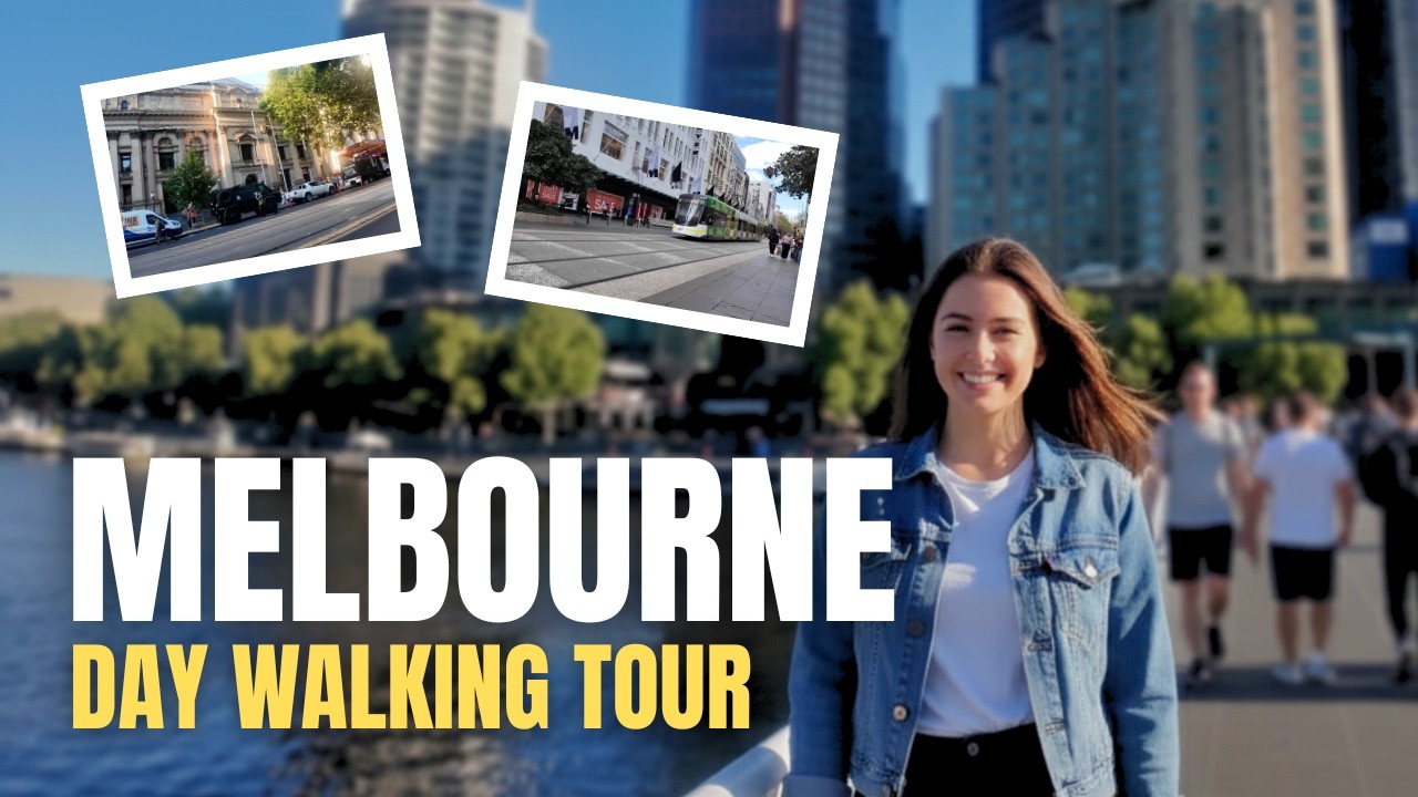 Melbourne City Sunny Walk - 4K
