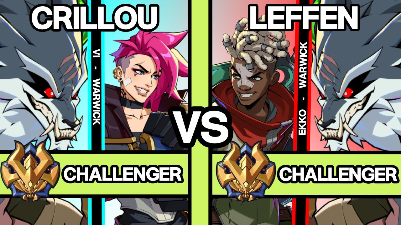2XKO ▰ LEFFEN (Ekko-Warwick) vs CRILLOU (Vi-Warwick) ▰ 2XKO Pro Replays