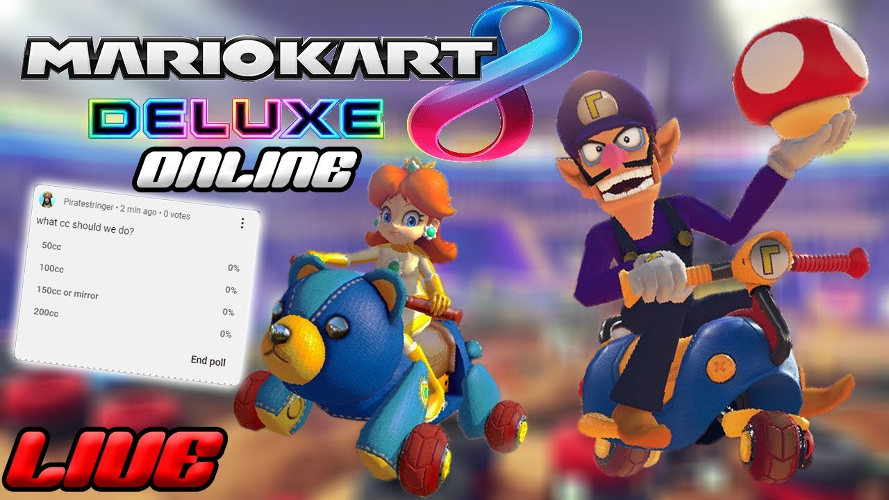 Mario Kart 8 deluxe Voting Polls with viewers 5 LIVE STREAM
