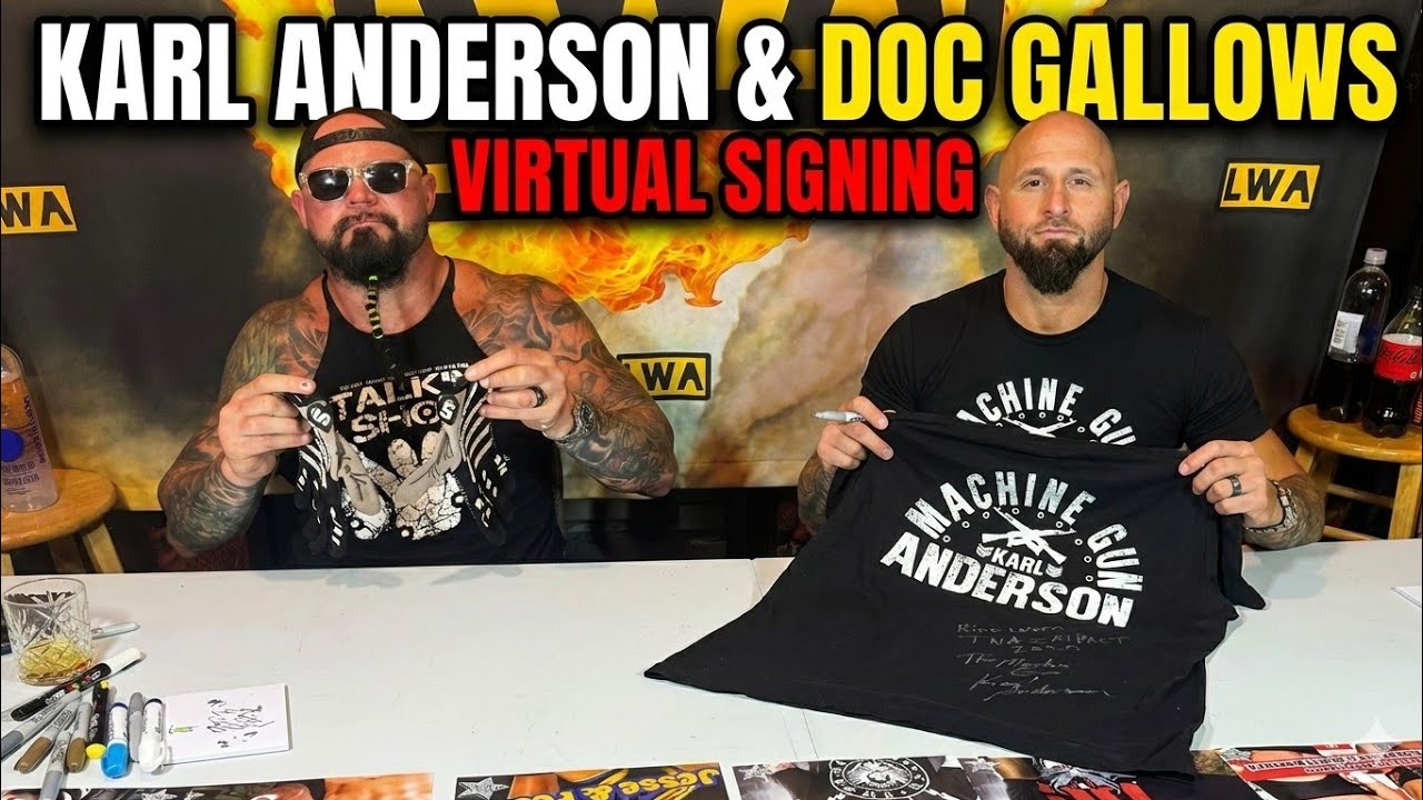 Virtual signing with The good brothers!! Karl anderson/Doc Gallows autographs and ring worn items 