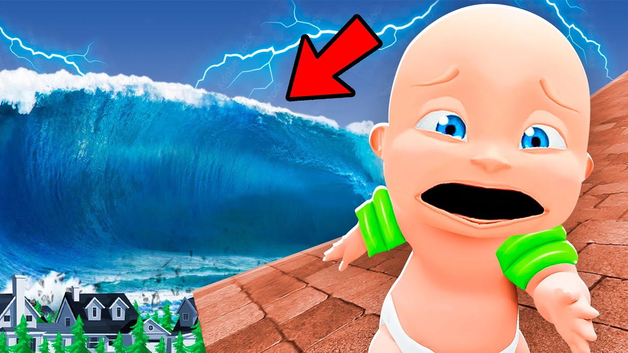 Tsunami DESTROYS Baby's HOUSE!