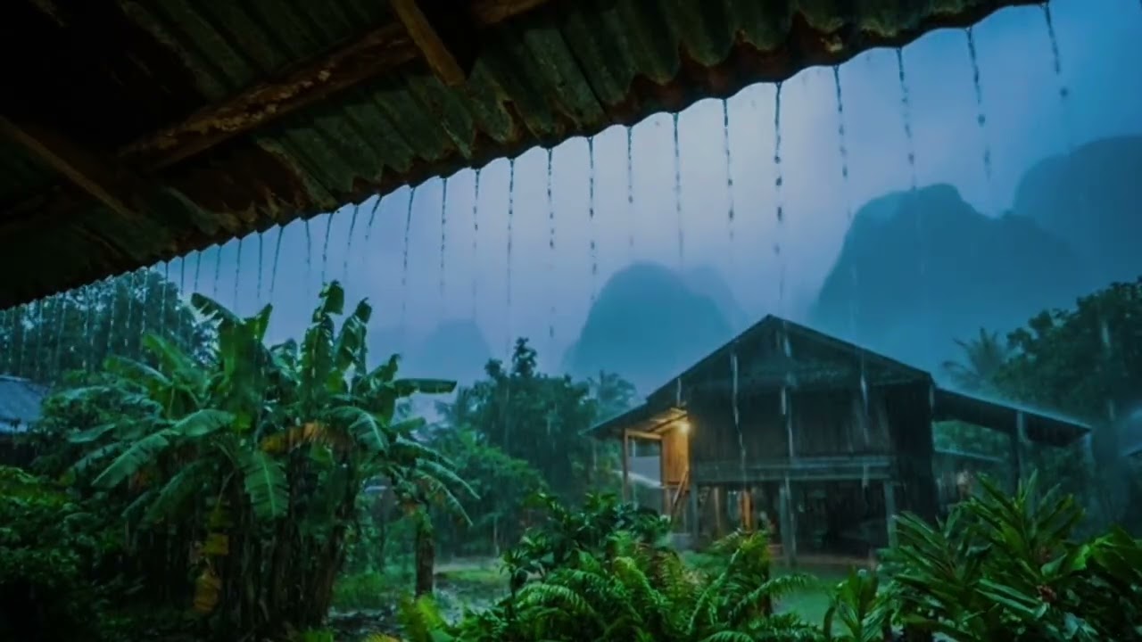 Rain Sounds for Sleeping in a Cozy Night Ambience