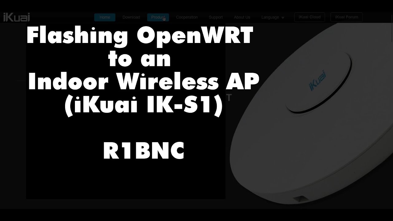 Flashing OpenWRT to Indoor Wireless AP (iKuai IK-S1)