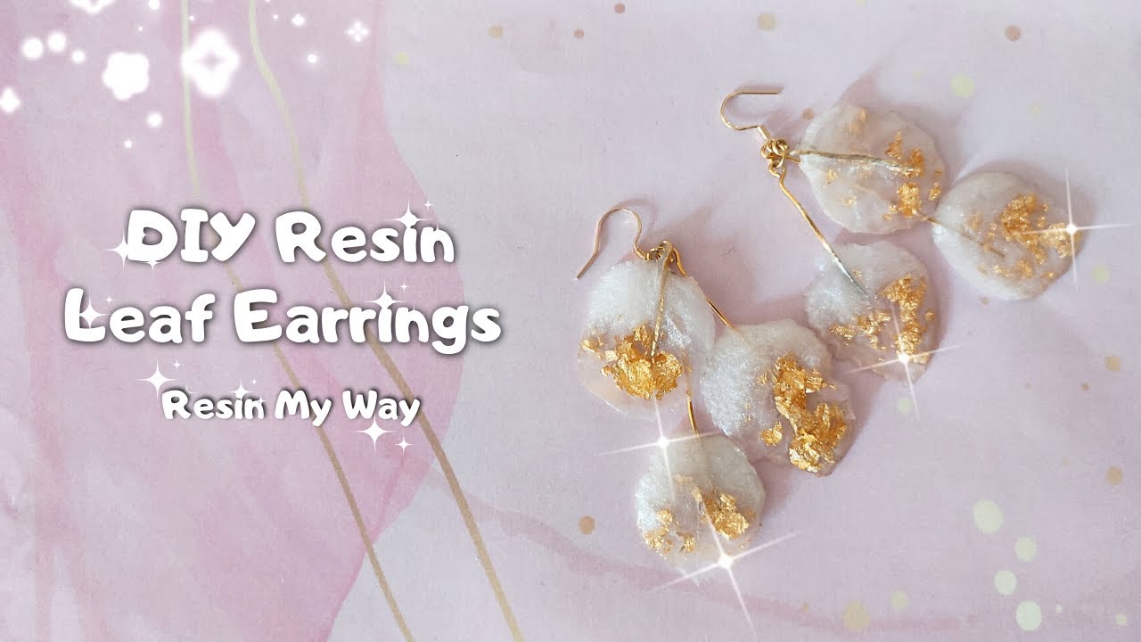 DIY Resin Earrings Without Mold | Step By Step Resin Tutorial ✨