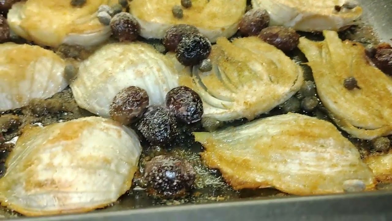 I FINOCCHI con OLIVE e CAPPERI un contorno perfetto per qualsiasi cosa/ricetta facile/veloce/buona