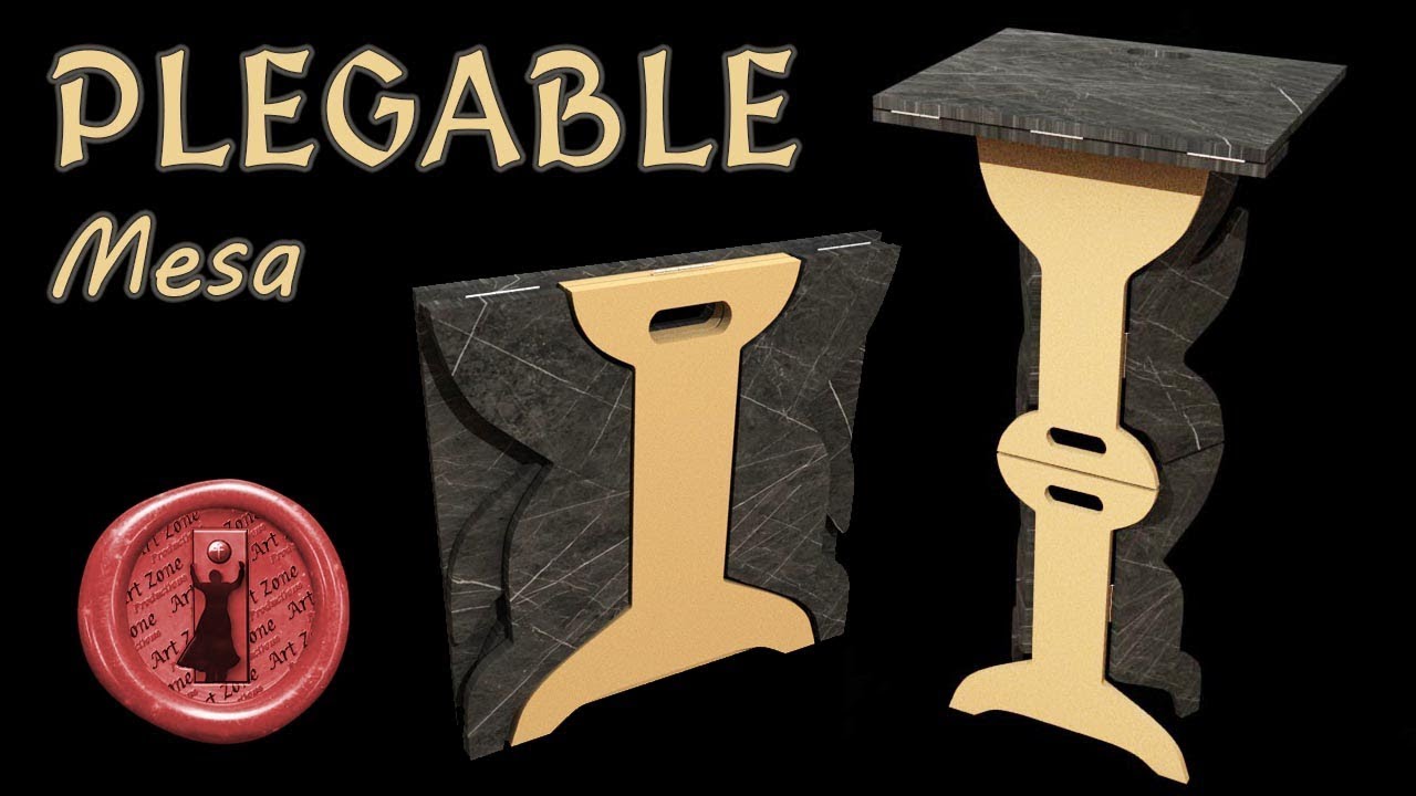 Como hacer una mesa plegable - Asombrosa mesa portátil para trucos de magia