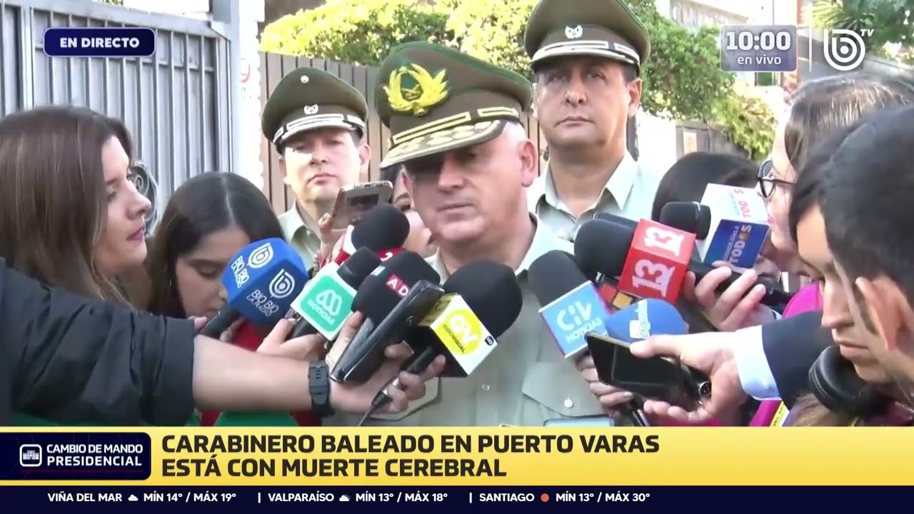 Confirman muerte cerebral de carabinero baleado en la cabeza durante fiscalización en Puerto Varas