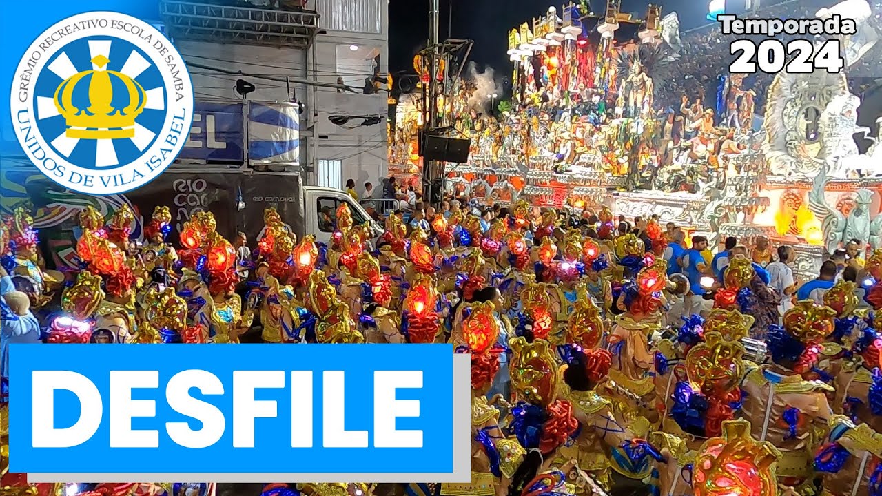 Vila Isabel 2024 | Bateria no Desfile | Samba ao vivo - #Desfile24