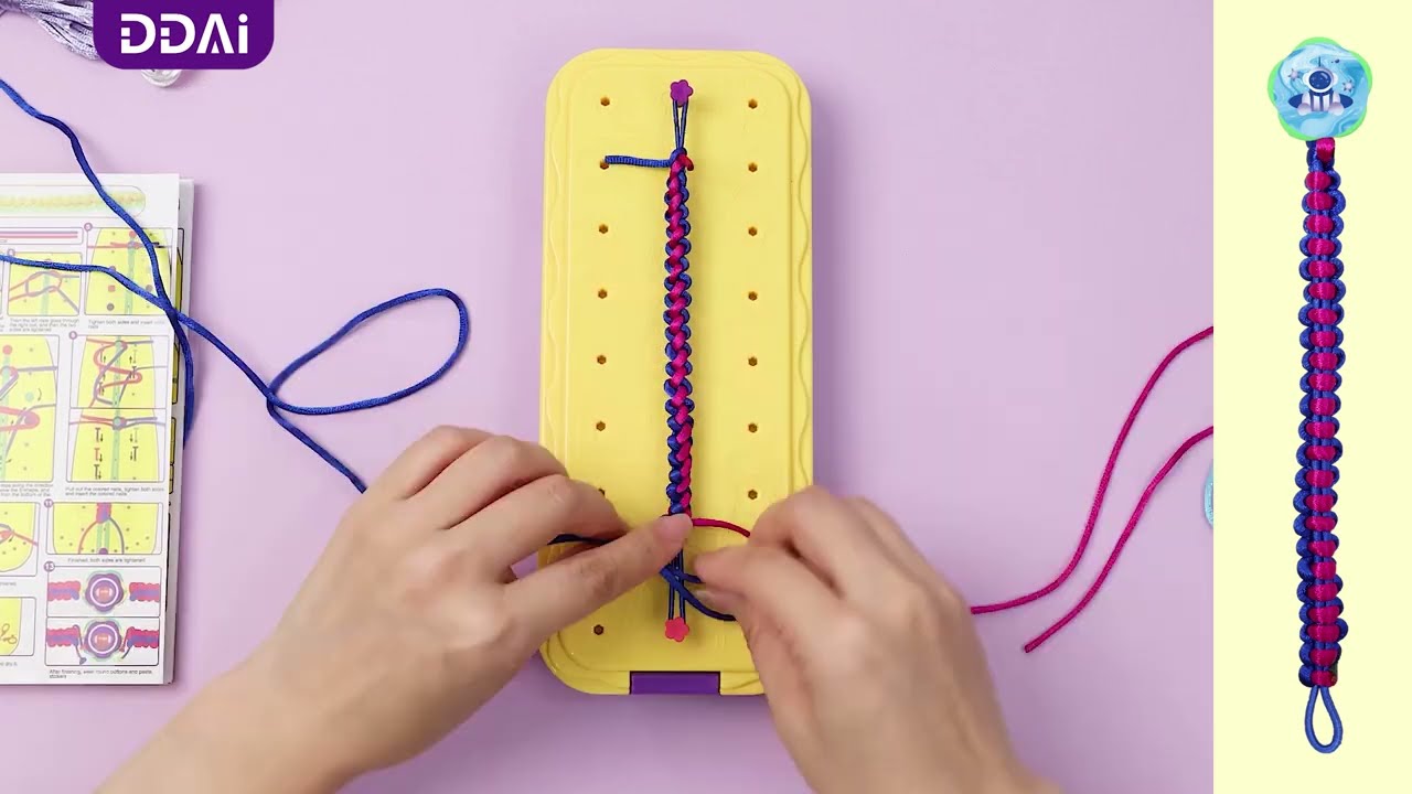LOVE KNOT #DIYbracelettutorial #friendshipbracelet #braceletmaking #diycrafts #ddaitoys