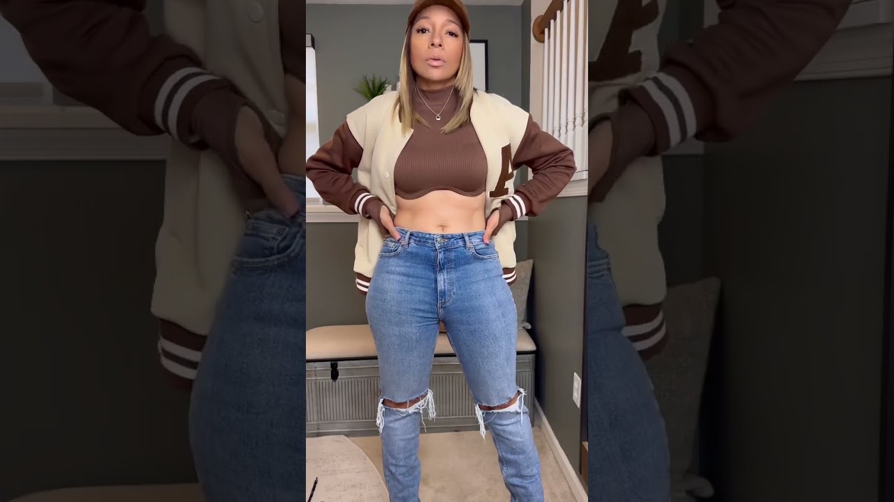 Style With Me | Varsity Jacket | 3 Looks #fashion #stylewithme #outfitinspo #varsityjacket