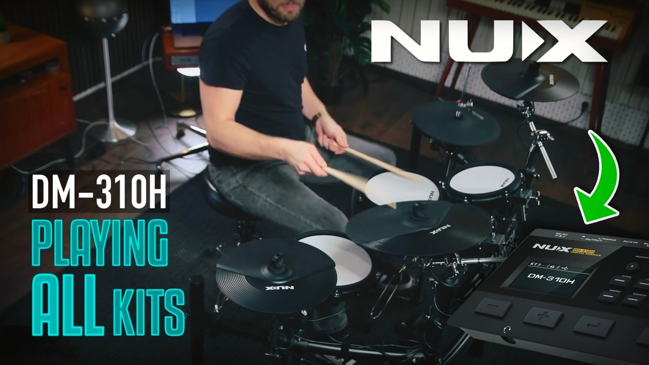 NUX DM-310H e-drums Playing All Kits sound demo - BINGE ALERT!