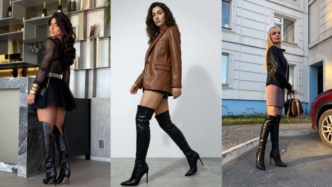 Chic and Classy Long Leather High Heel Boots for Every Special Occasion