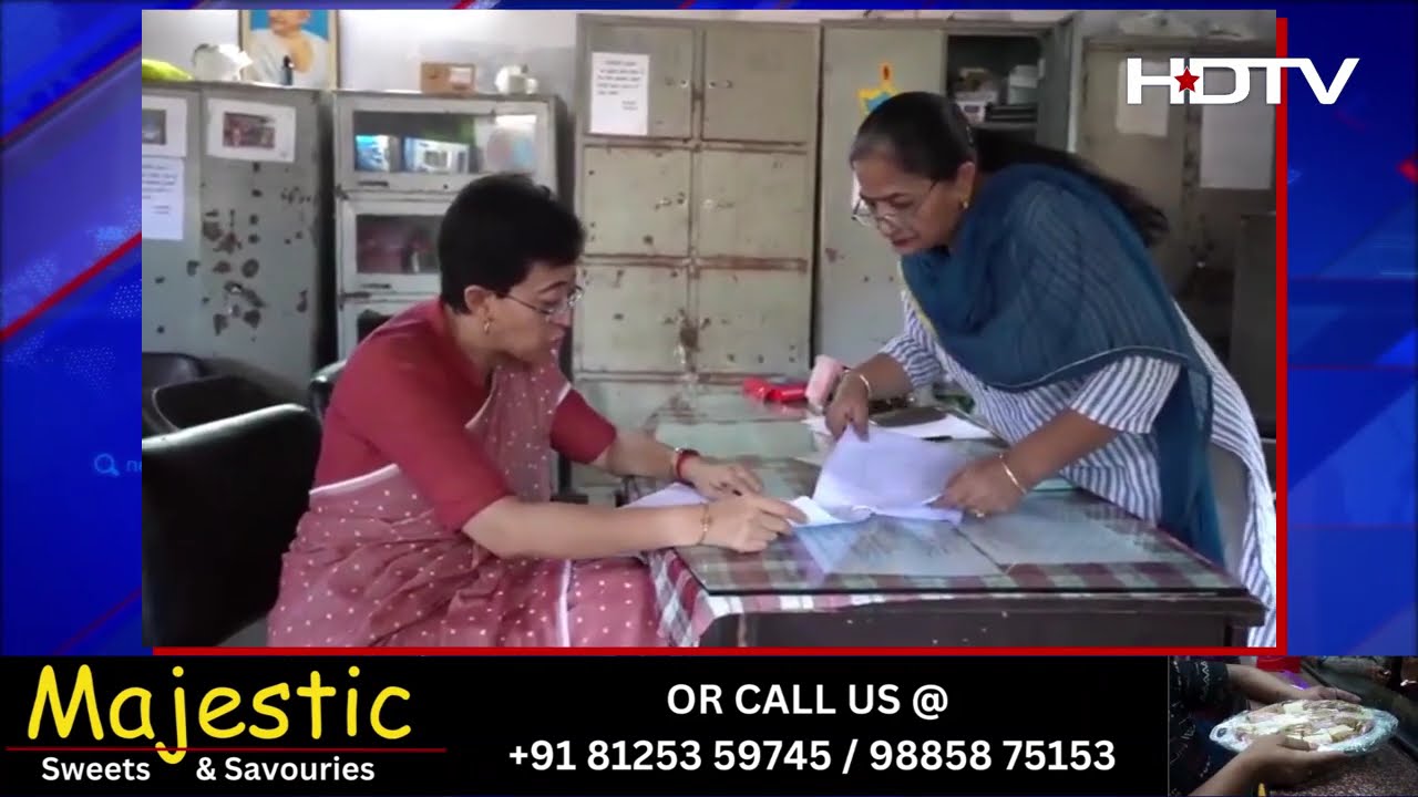 Delhi CM Atishi Marlena Surprise MCD School Inspection | Principal Rendered Speechless | HDTV | Hyd.