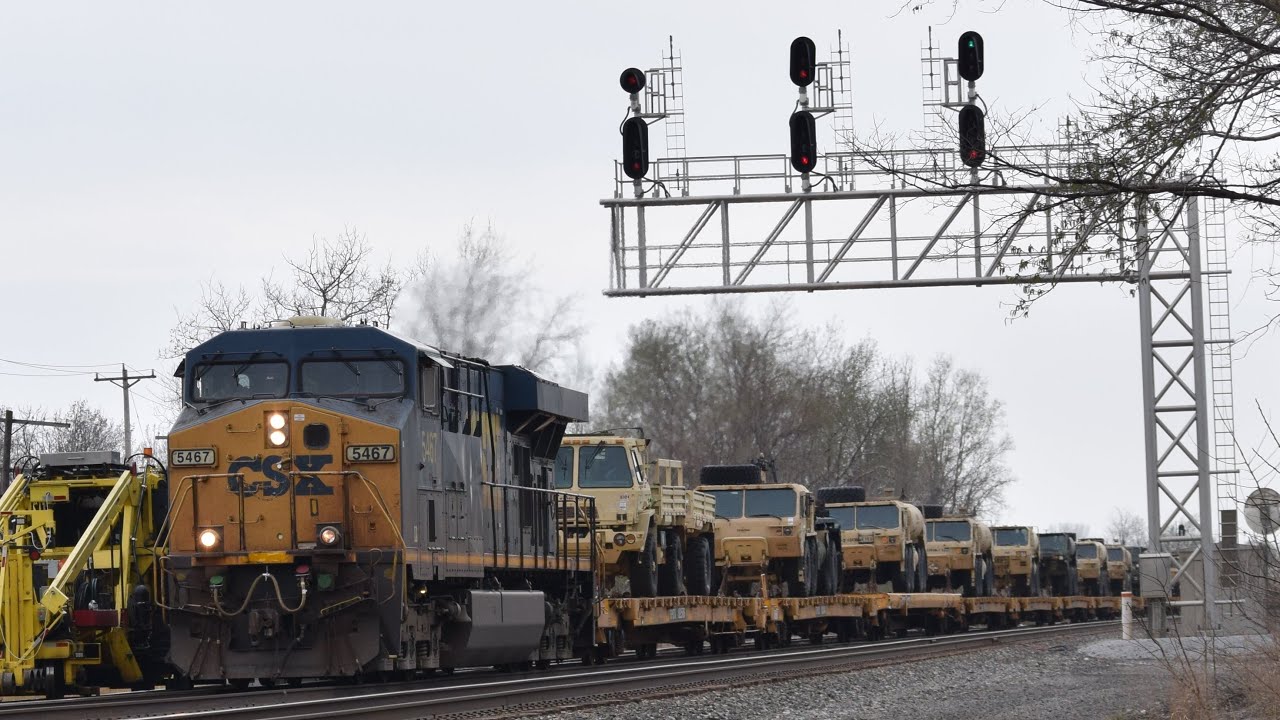 CSX military train plus more foreign power in Westfield, NY! Part 2 (4/18/25)