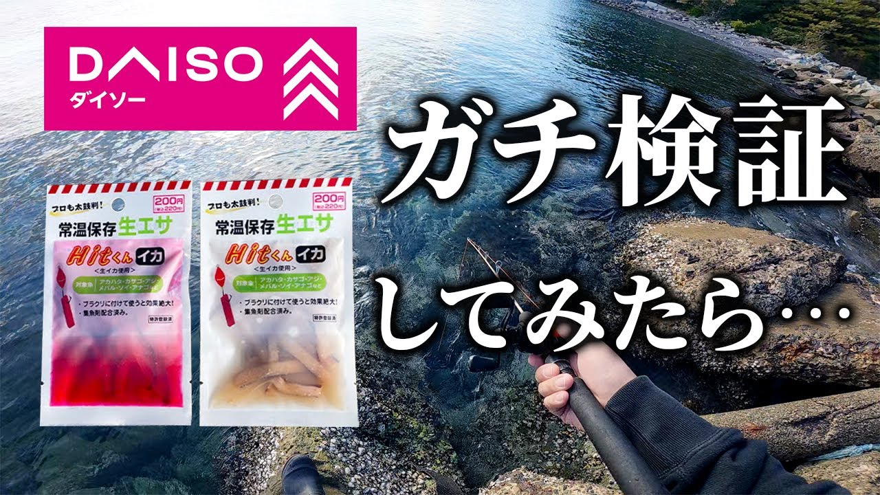 【穴釣り】ダイソーの生エサで穴釣りしてみたら&hellip;