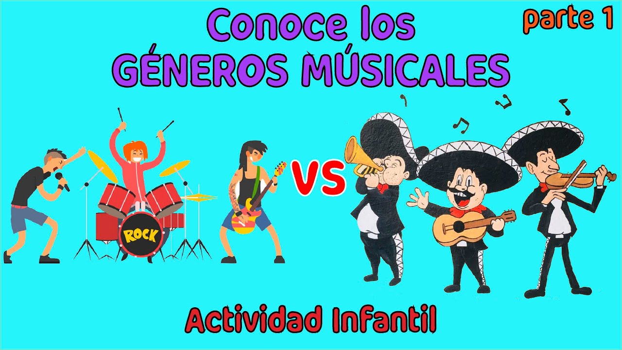 Los Géneros Musicales (parte 1) [Actividad infantil]