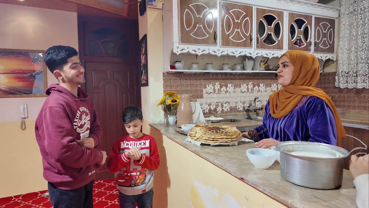 آماده کردن اولین هوسانه در زمستان😋| پختن چهار نوع بولانی برای مهمان عزیز ما🤗😍