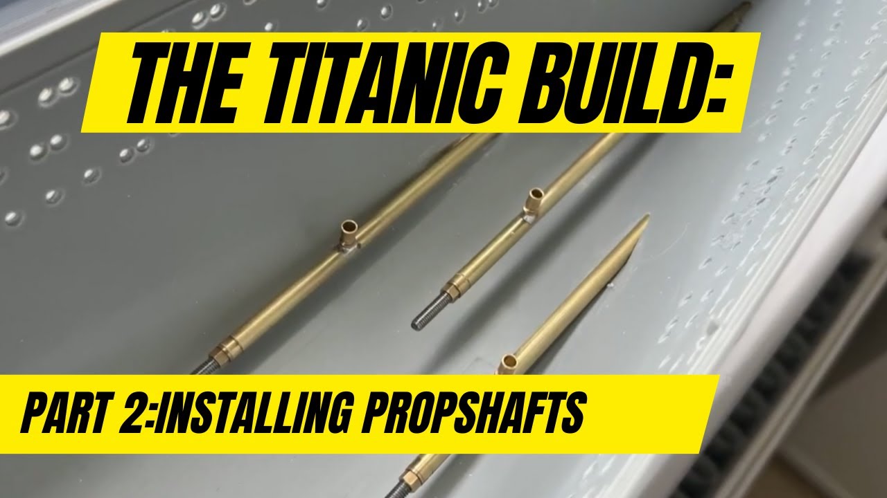 RC TITANIC Build 1:200 Scale Part 2 - Propshaft Installation