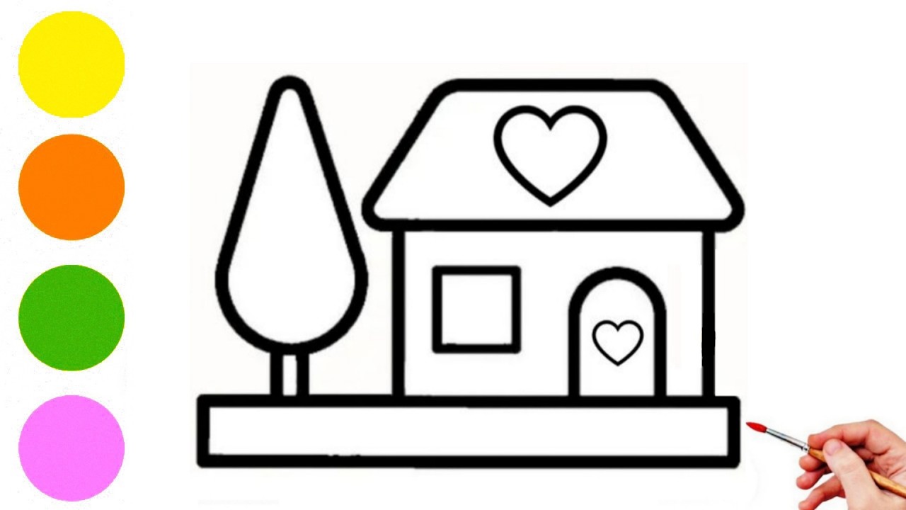 How to Draw a Colorful House | Easy Drawing for Kids