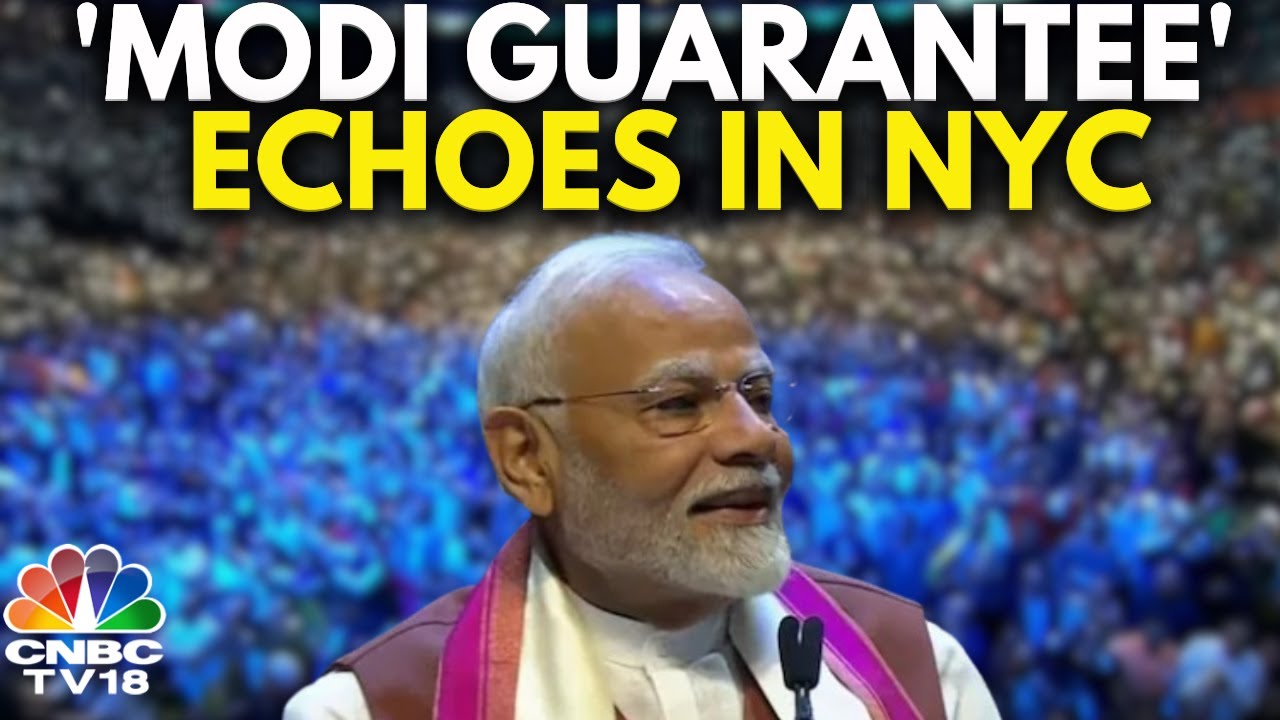 PM Modi Addresses Indian Diaspora | Packed New York Stadium Welcomes Prime Minister | Modi US Visit
