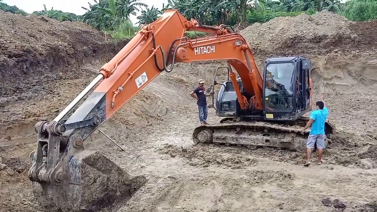 checking hydraulic pressure on ZAXIS(225) in CAPAS,TARLAC