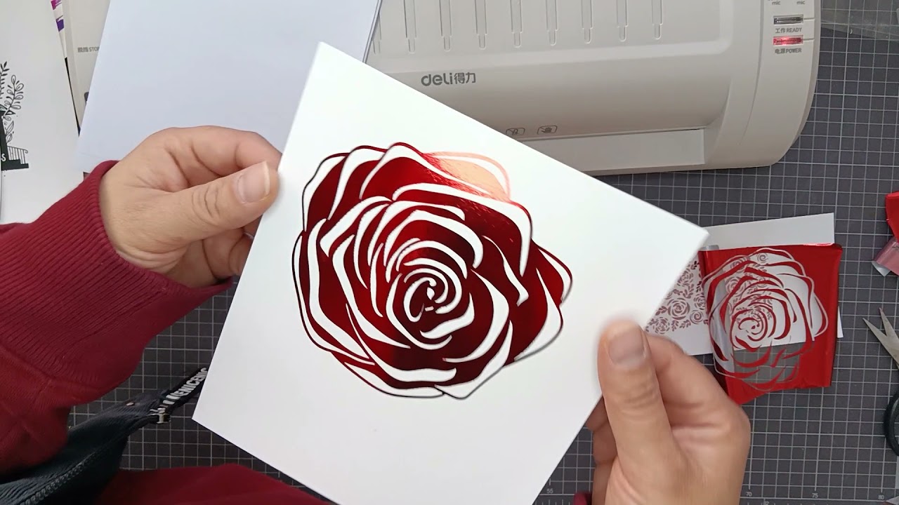 Create LOADS OF foil printing with TONER REACTIVE FOILS - #Alinacutle® #AlinaCraft