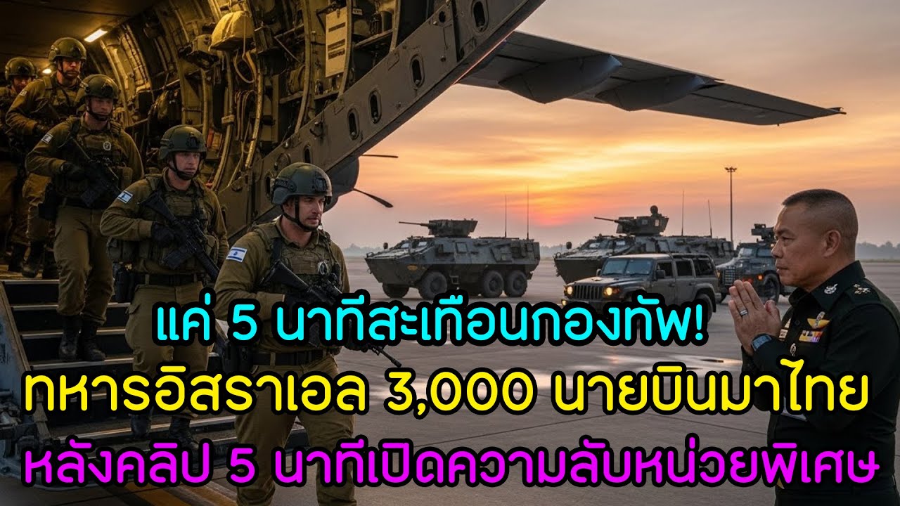 จากคลิป 5 นาทีสู่ภารกิจจริง — อิสราเอลยกกองทัพเรียนรู้เทคนิคพิเศษจากไทย