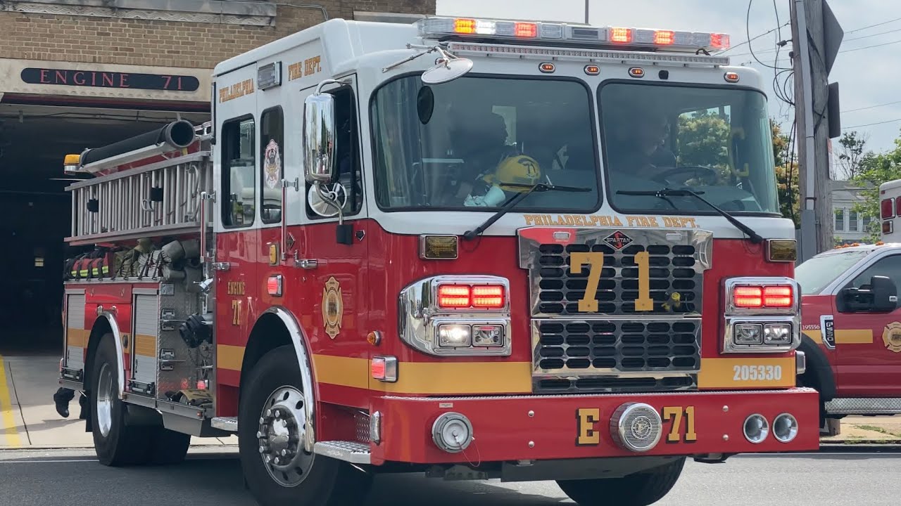 ⁴ᴷ Philadelphia Fire Department Engine 71 Responding