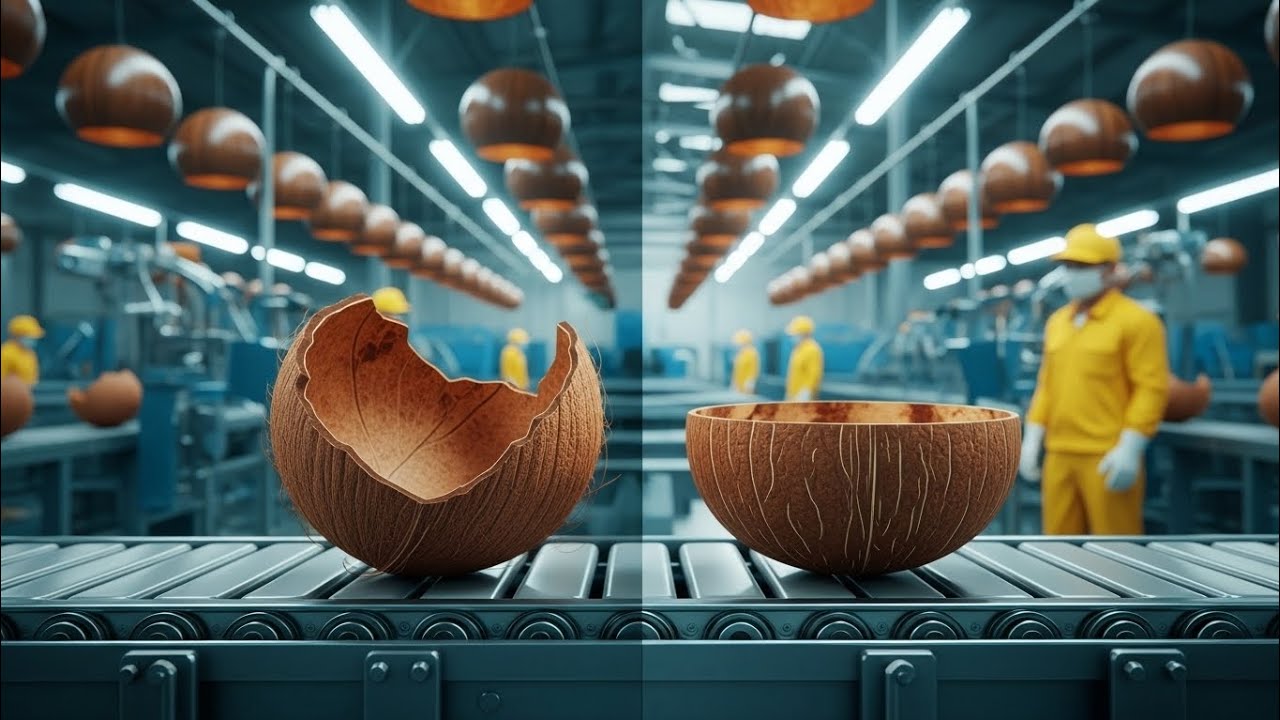 From Waste to Design: Inside a Coconut Shell Product Factory