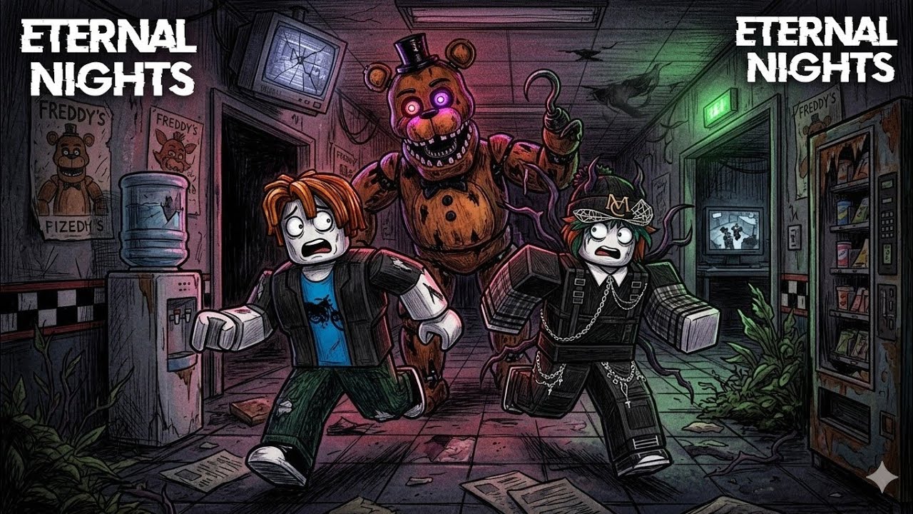 Huy Sigma sống sót 5 đêm trong game/FNAF ETERNAL NIGHTS cùng bè bạn #roblox #game #xuhung #memes 