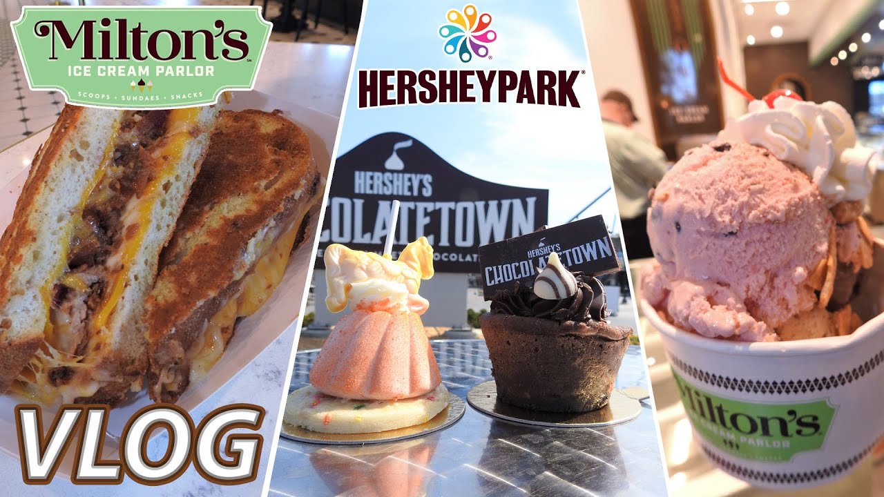 Trying New Foods at Hersheypark's Chocolate Town! | VLOG | April 2021