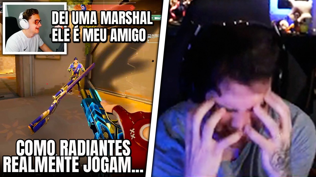 LULA FEZ AMIZADE COM YORU INIMIGO NO RADIANTE! XAROLA TILTOU MUITO NA PARTIDA - VALORANT CLIPS