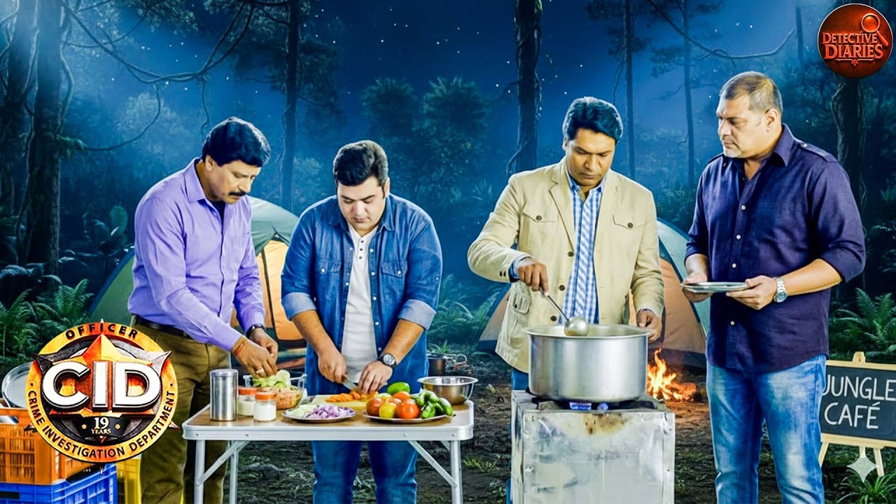 जंगल में CID टीम के लिए अभिजीत ने खाना बनाया, जबकि फ्रेडी और पंकज ने सब्ज़ियाँ काटीं | CID | 
