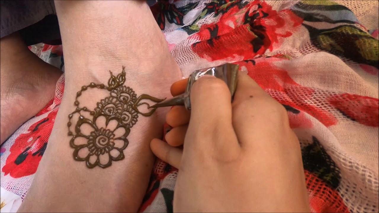 Easy to follow henna design for feet | Raisa's Mendhi Art
