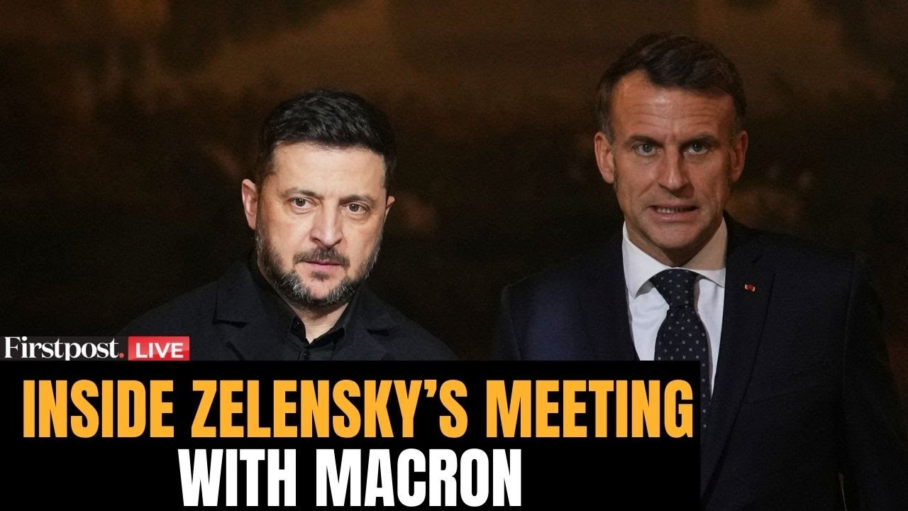 LIVE: Ukrainian President Zelensky Arrives At &Eacute;lys&eacute;e Palace In Paris To Meet French President Macron