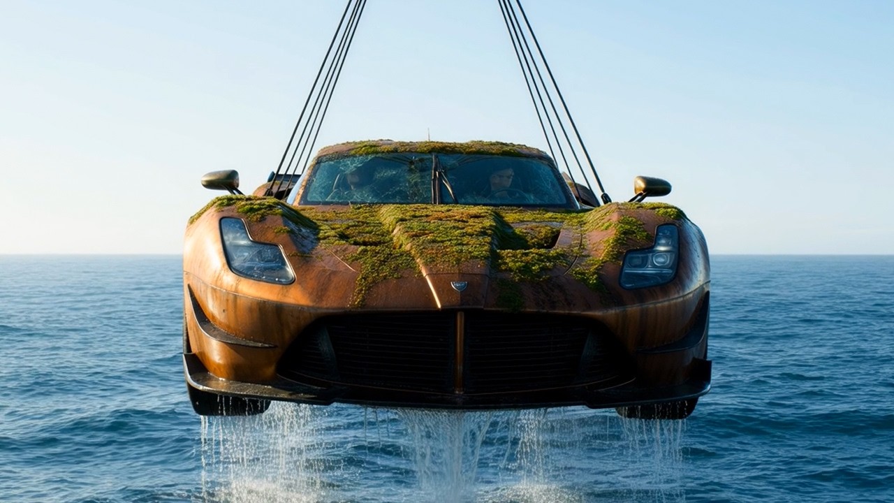 After Years Lost Beneath the Ocean… This Bugatti Veyron’s Restoration Is Unbelievable!