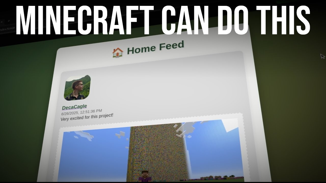 Использование Minecraft в качестве веб-сервера